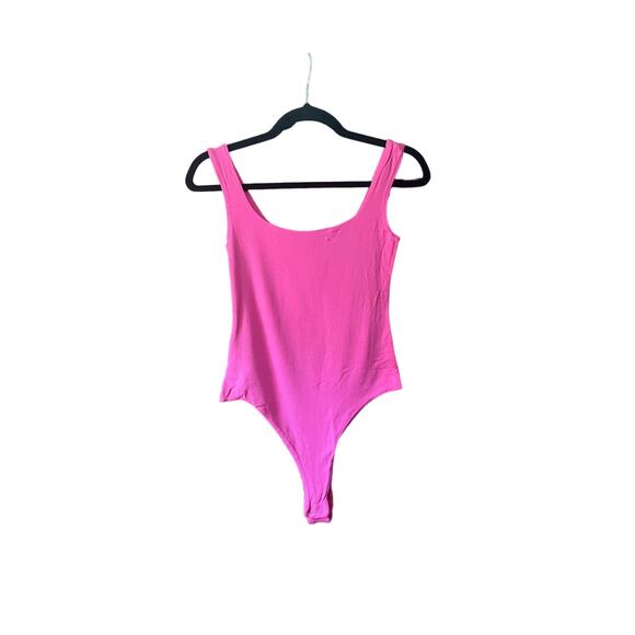 naked wardrobe Tops - NWT Naked Wardrobe Women's NW Tank Bodysuit Raspberry Pink Size XS
